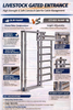 Heavy Duty Galvanized Cattle Sliding Gate for Dairy Farm Cow Handling Equipment