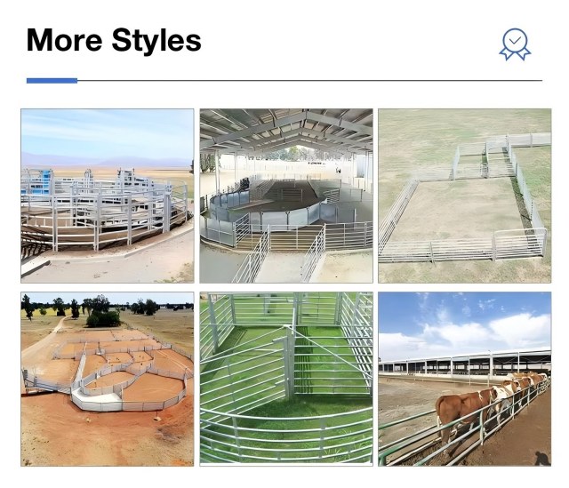 Heavy Duty Cattle Fence Galvanized Livestock Fence Panels for Dairy Farm and Ranch Equipment