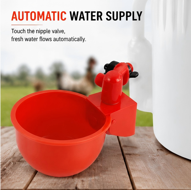 Automatic Chicken Drinking Cup Poultry Waterer for Chickens Ducks Quails with Clean Water Supply System