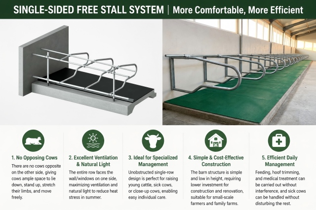 Heavy Duty Cow Free Stall