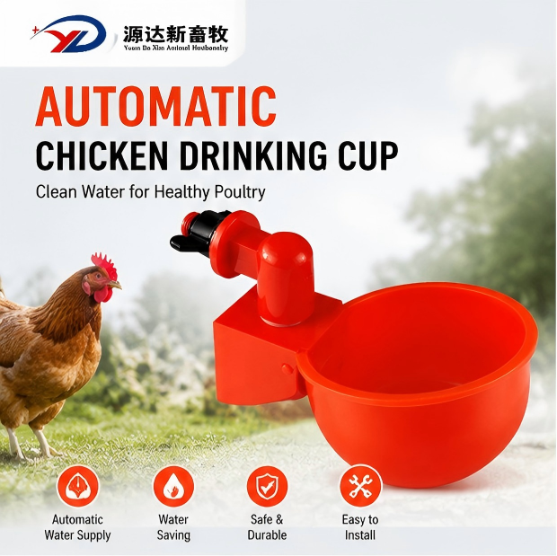 Automatic Chicken Drinking Cup Poultry Waterer for Chickens Ducks Quails with Clean Water Supply System
