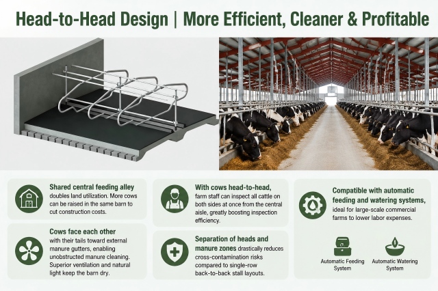 Heavy Duty Cow Free Stall